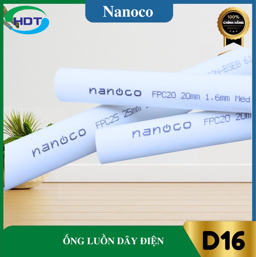 Ống luồn dây điện dạng thẳng D16 Nanoco FPC16L/ FPC16/ FPC16H
