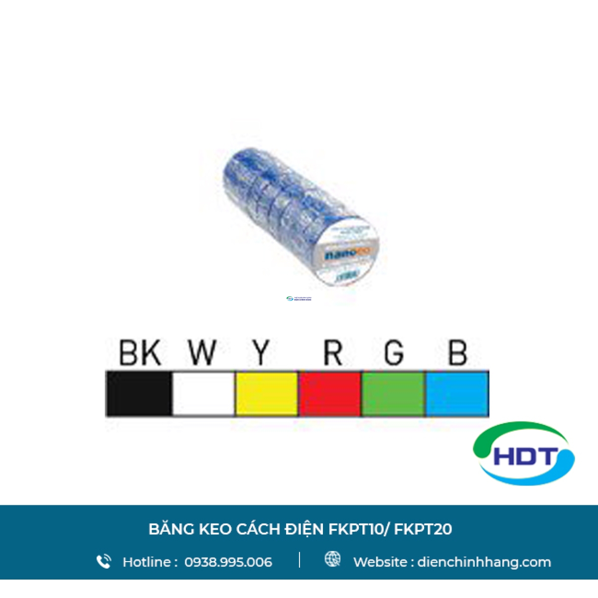 Băng keo cách điện Nanoco FKPT10/ FKPT20