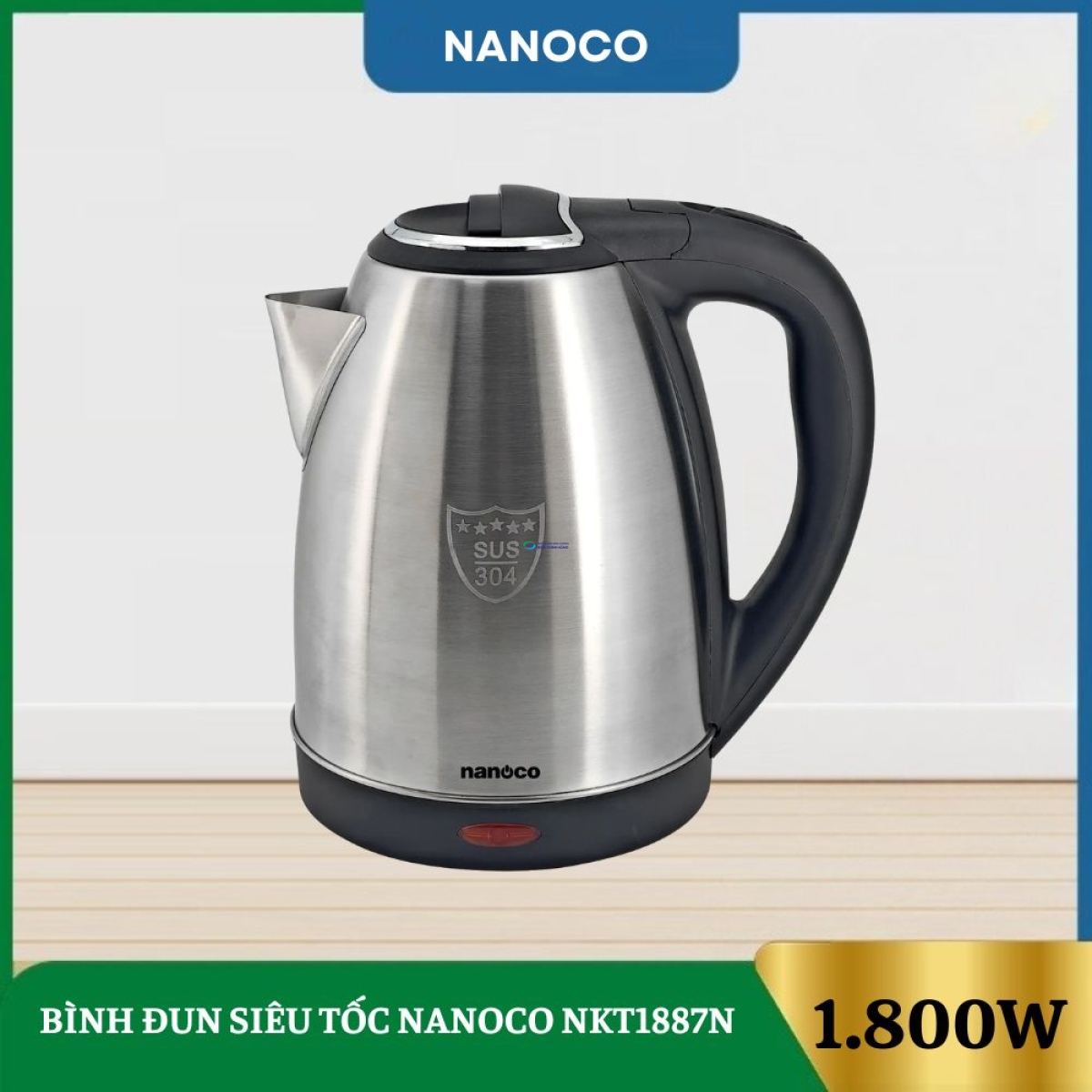 Bình Đun Siêu Tốc Nanoco NKT1887N