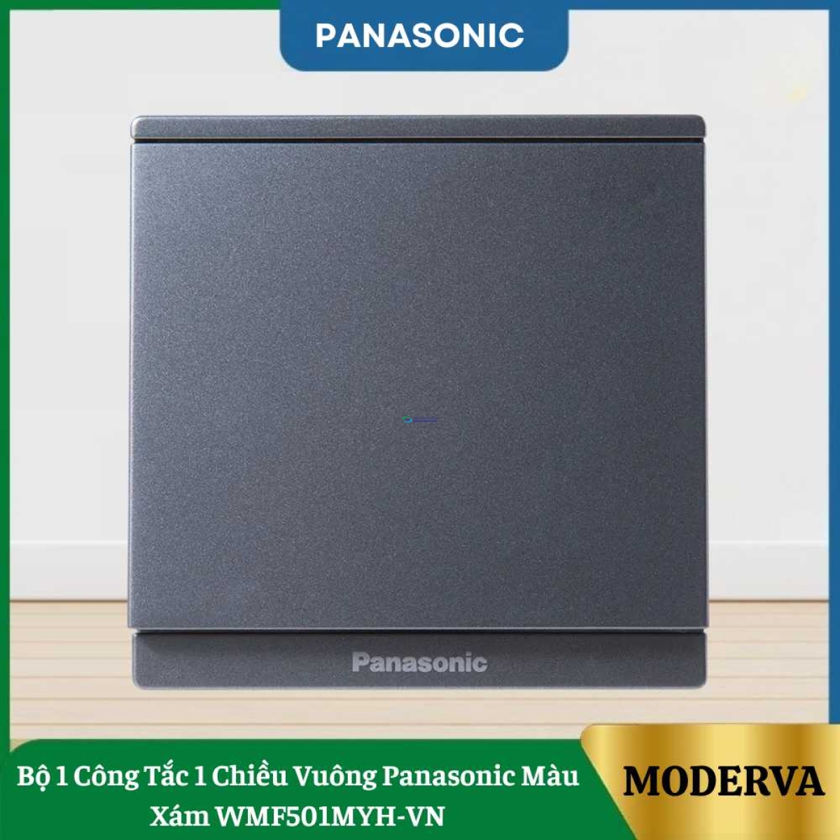 Bộ 1 Công Tắc 1 Chiều Vuông Panasonic Màu Xám WMF501MYH-VN