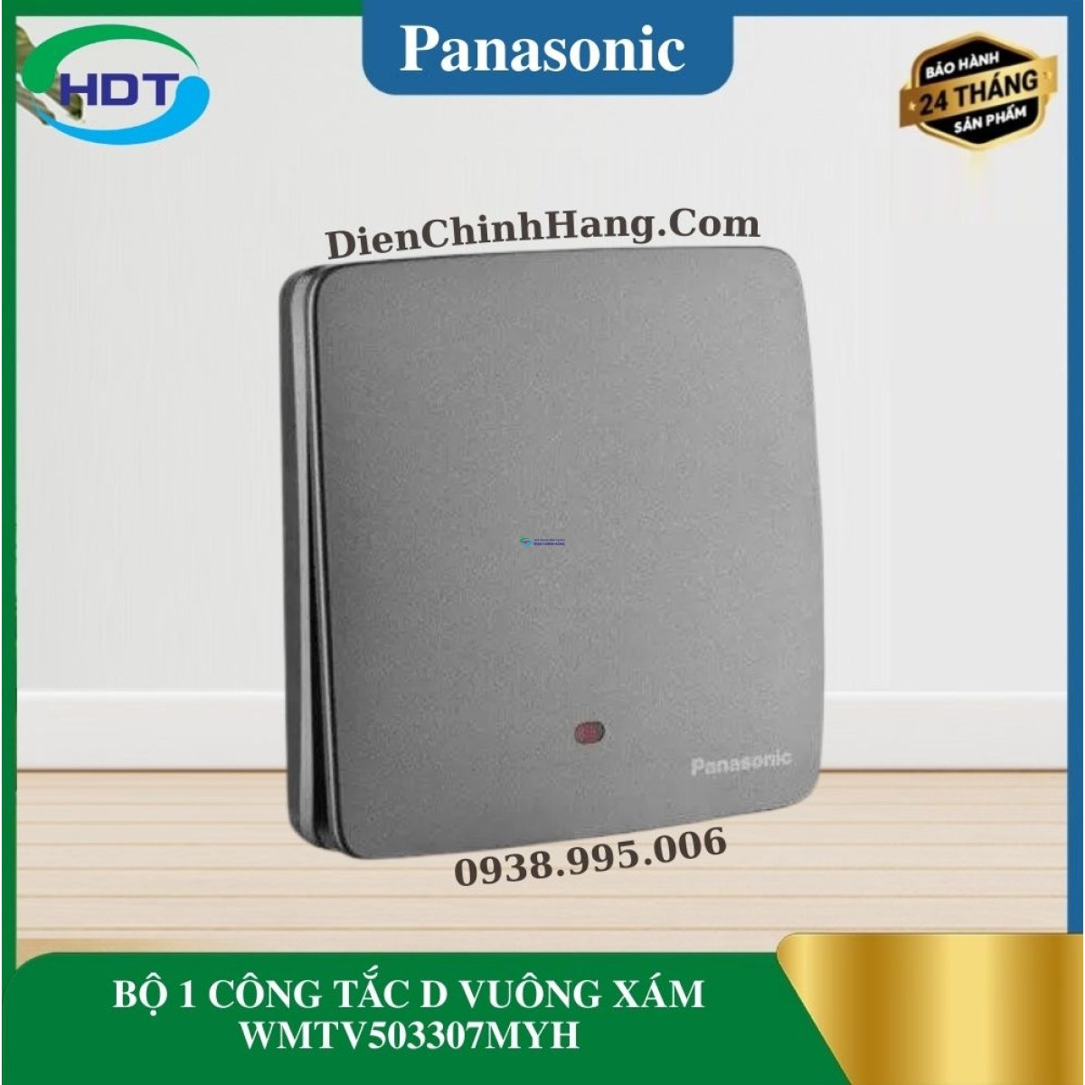BỘ 1 CÔNG TẮC D VUÔNG XÁM WMTV503307MYH