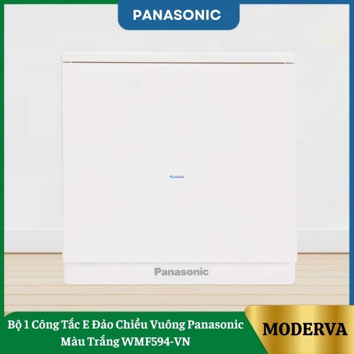 Bộ 1 Công Tắc E Đảo Chiều Vuông Panasonic Màu Trắng WMF594-VN