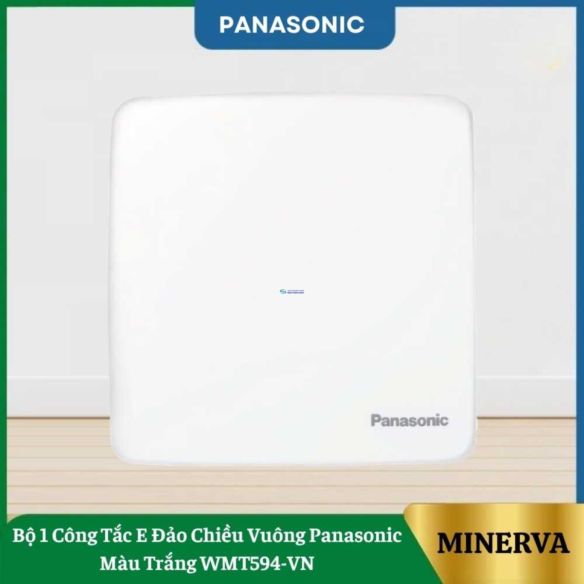 Bộ 1 Công Tắc E Đảo Chiều Vuông Panasonic Màu Trắng WMT594-VN