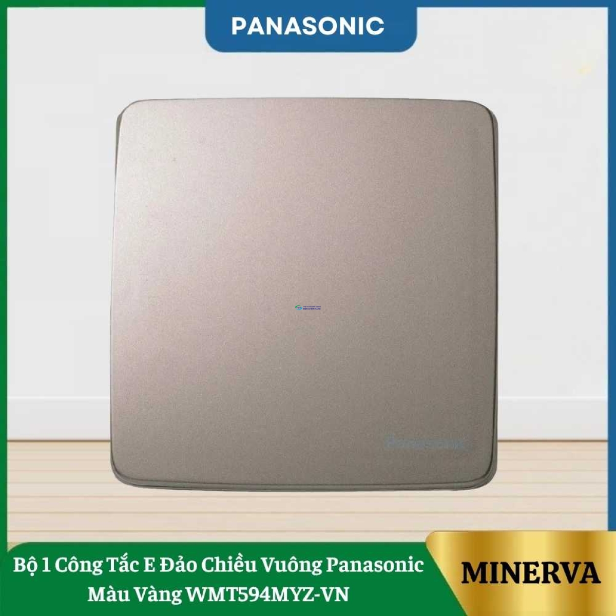 Bộ 1 Công Tắc E Đảo Chiều Vuông Panasonic Màu Vàng WMT594MYZ-VN