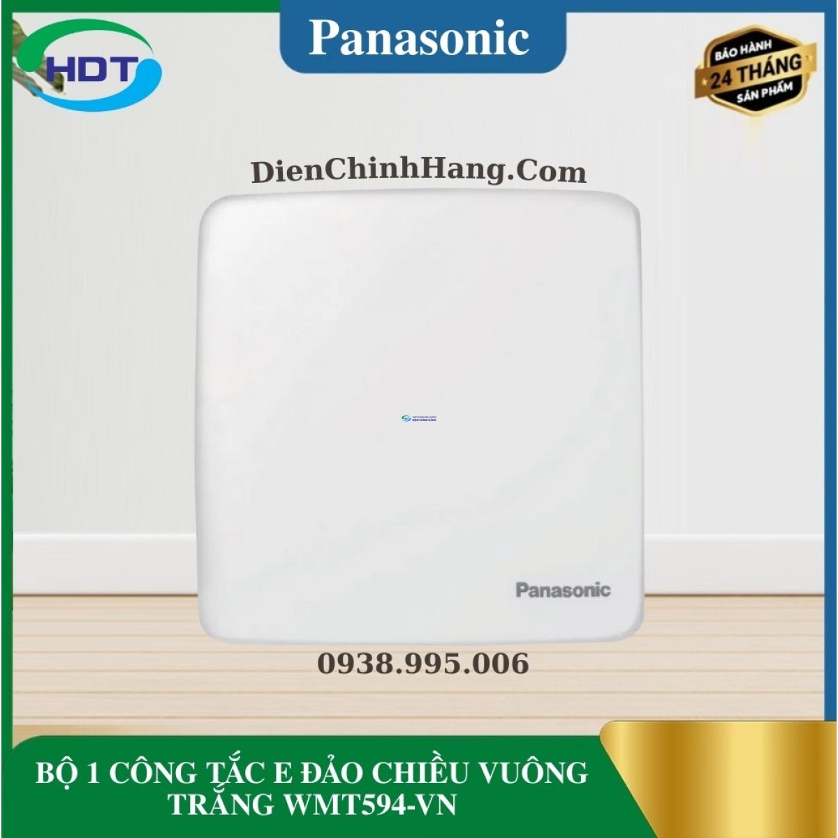 BỘ 1 CÔNG TẮC E ĐẢO CHIỀU VUÔNG TRẮNG WMT594-VN
