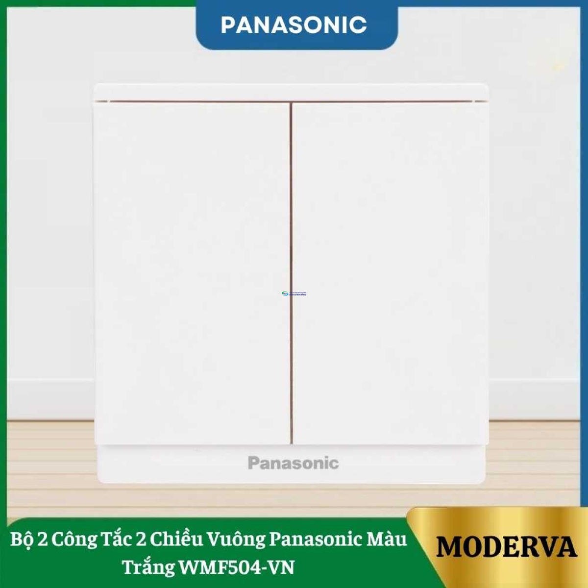 Bộ 2 Công Tắc 2 Chiều Vuông Panasonic Màu Trắng WMF504-VN