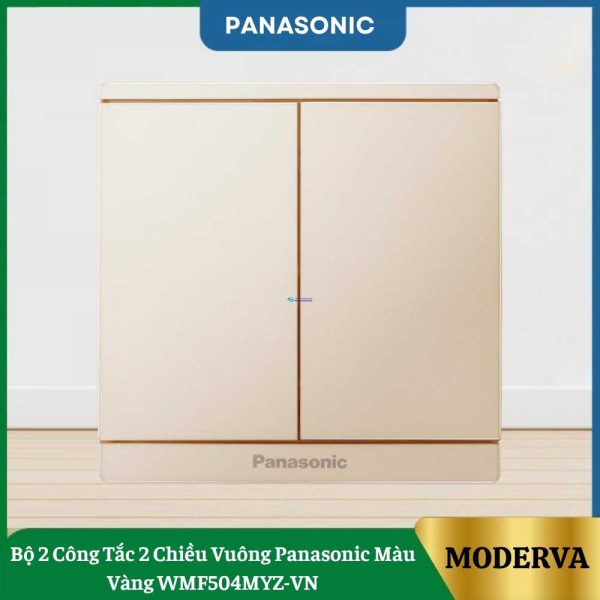 Bộ 2 Công Tắc 2 Chiều Vuông Panasonic Màu Vàng WMF504MYZ-VN