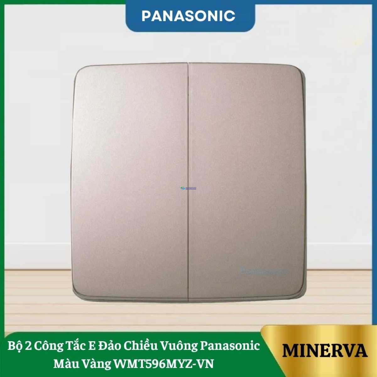 Bộ 2 Công Tắc E Đảo Chiều Vuông Panasonic Màu Vàng WMT596MYZ-VN