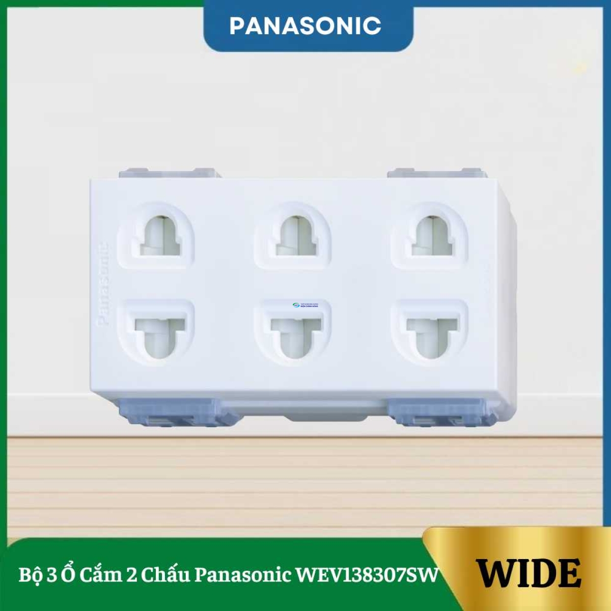 Bộ 3 Ổ Cắm 2 Chấu Panasonic WEV138307SW