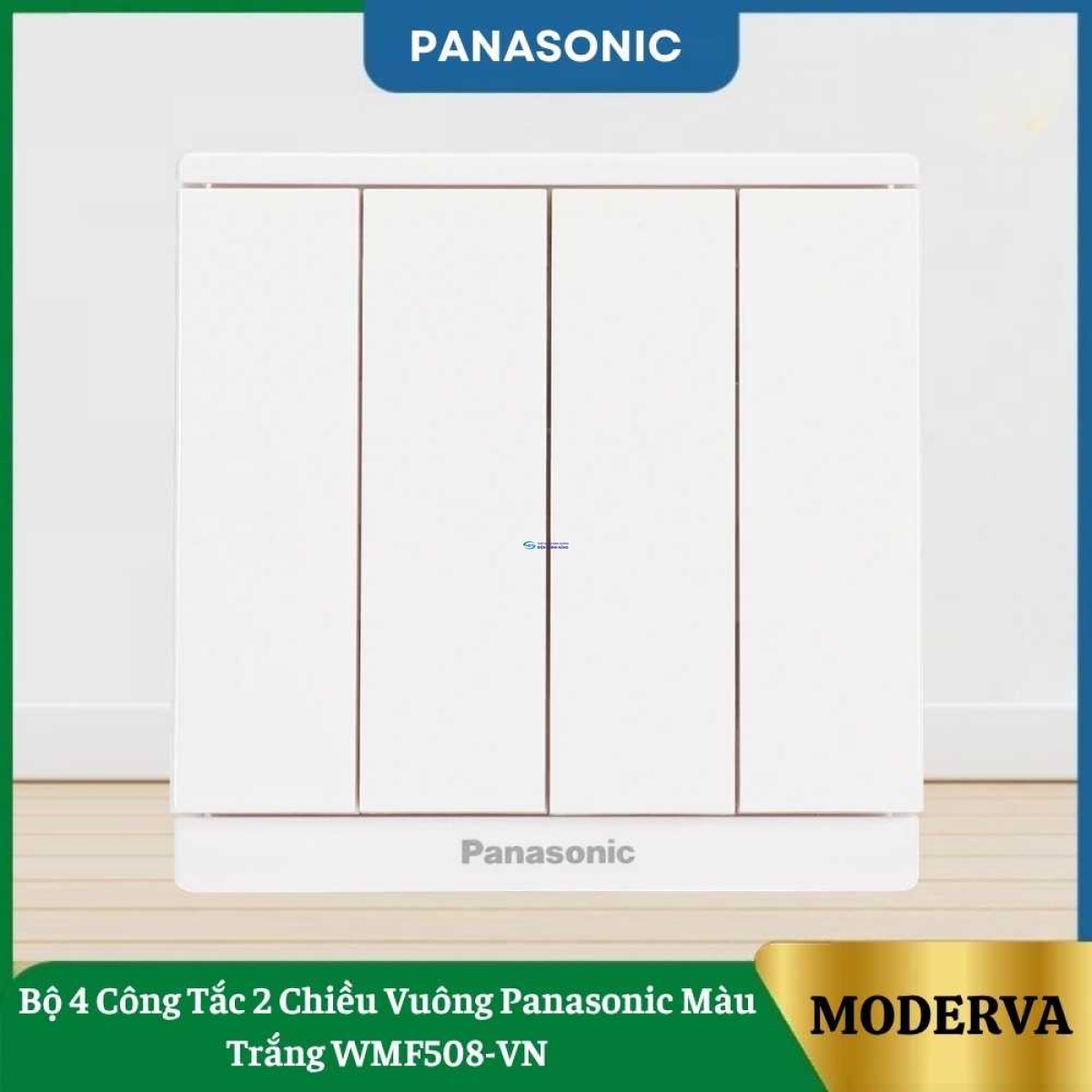 Bộ 4 Công Tắc 2 Chiều Vuông Panasonic Màu Trắng WMF508-VN