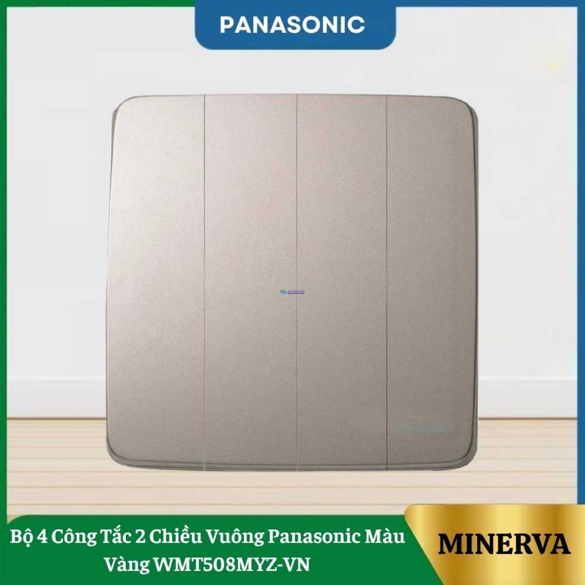 Bộ 4 Công Tắc 2 Chiều Vuông Panasonic Màu Vàng WMT508MYZ-VN