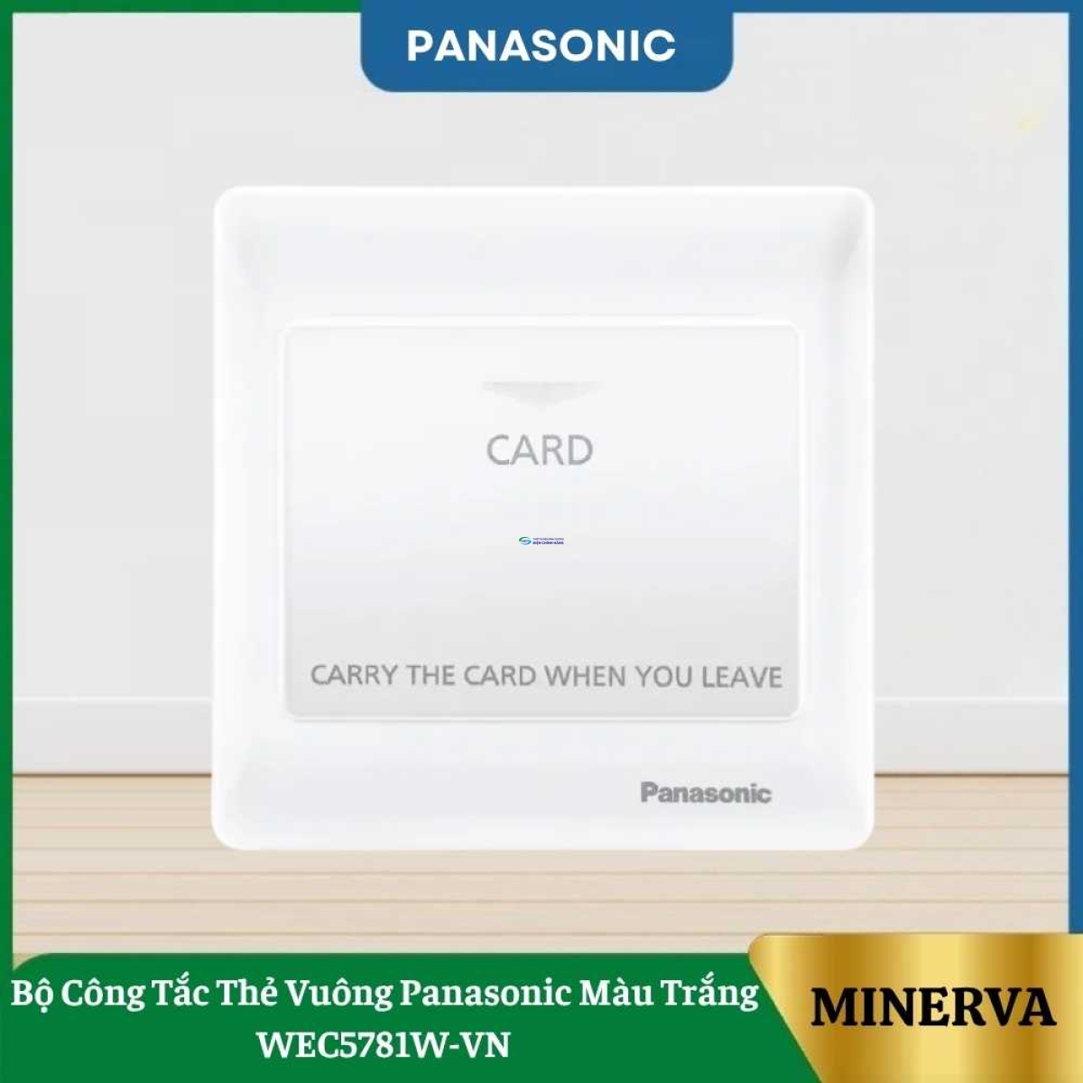 Bộ Công Tắc Thẻ Vuông Panasonic Màu Trắng WEC5781W-VN