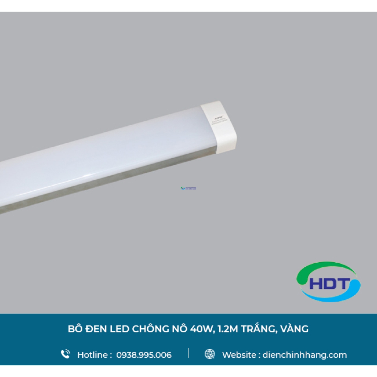 BỘ ĐÈN LED CHỐNG NỔ MPE 40W, 1.2M TRẮNG, VÀNG LE-120T/V