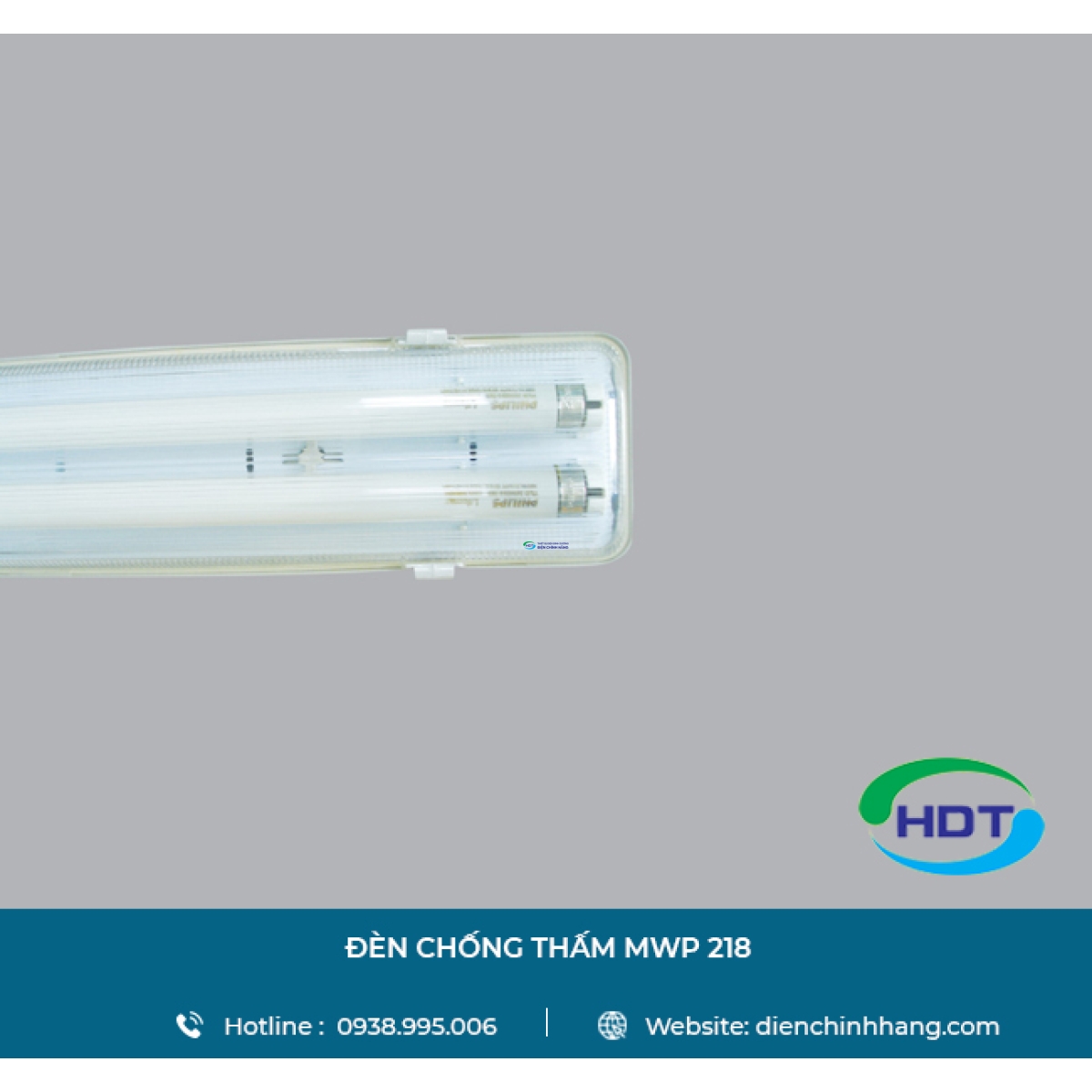 BỘ MÁNG CHỐNG THẤM MPE SỬ DỤNG LED TUBE 2 BÓNG 0.6M