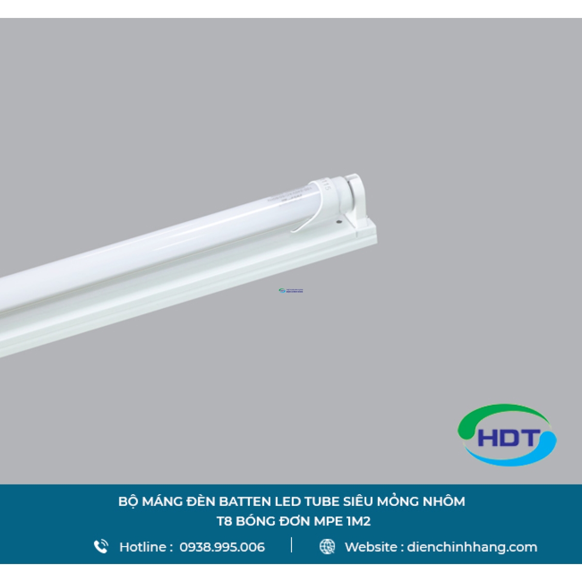  BỘ MÁNG ĐÈN BATTEN LED TUBE MPE SIÊU MỎNG NHÔM T8 BÓNG ĐƠN 1M2