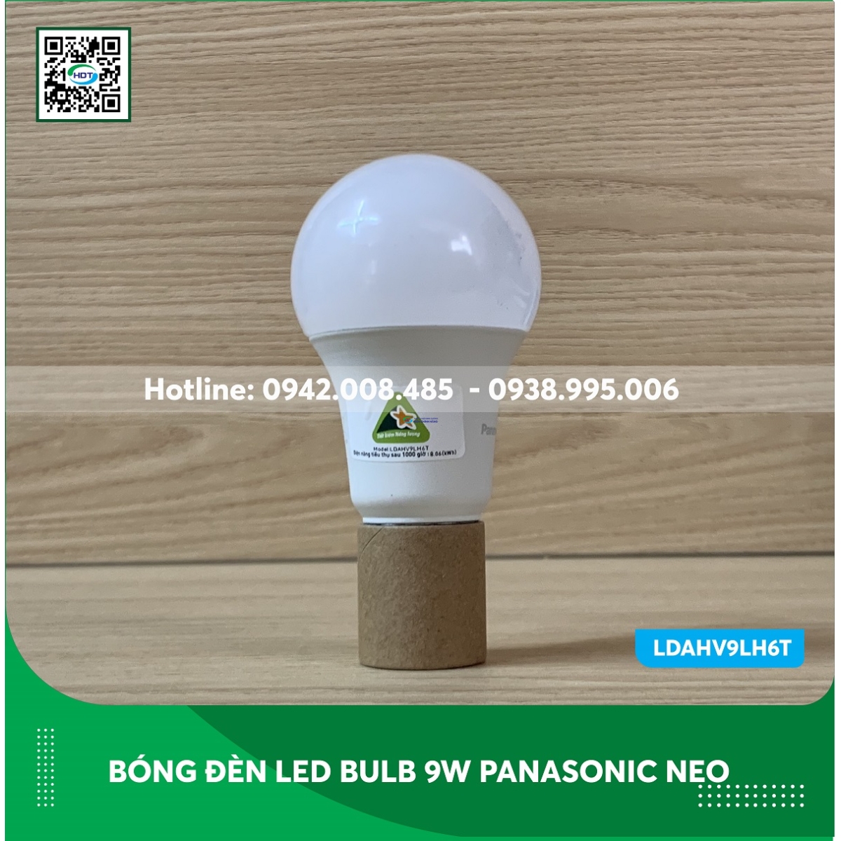 Bóng đèn led bulb 9w Panasonic Neo LDAHV9LH6T