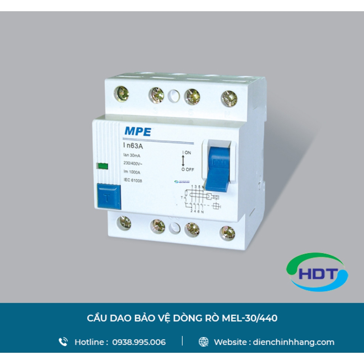 CẦU DAO BẢO VỆ DÒNG RÒ MPE MEL-30/440