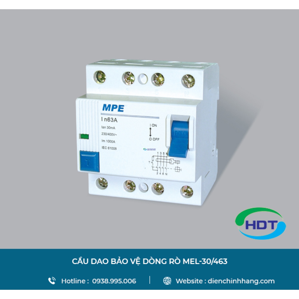 CẦU DAO BẢO VỆ DÒNG RÒ MPE MEL-30/463