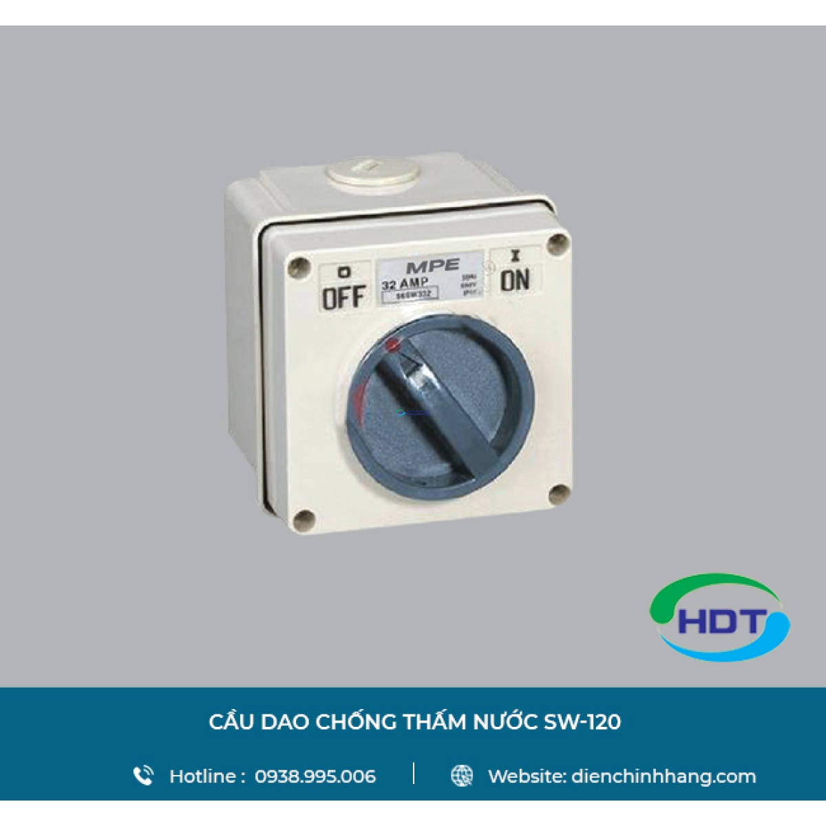 CẦU DAO CHỐNG THẤM NƯỚC MPE SW-120