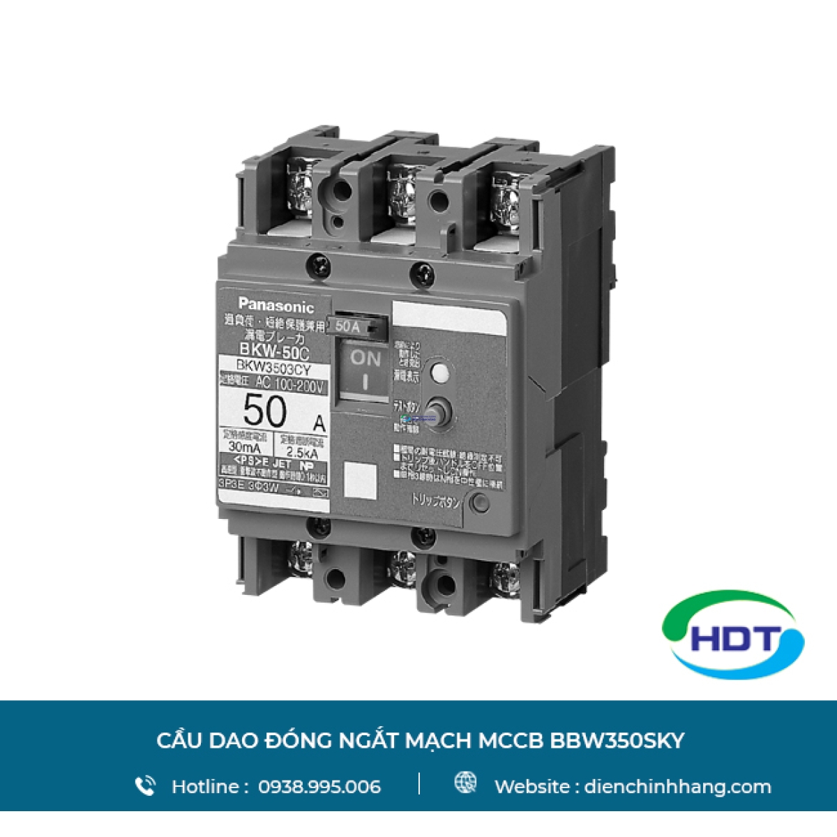Cầu dao đóng ngắt mạch Panasonic MCCB BBW350SKY