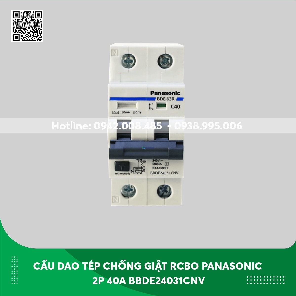 CB chống giật Panasonic 2P 40A BBDE24031CNV