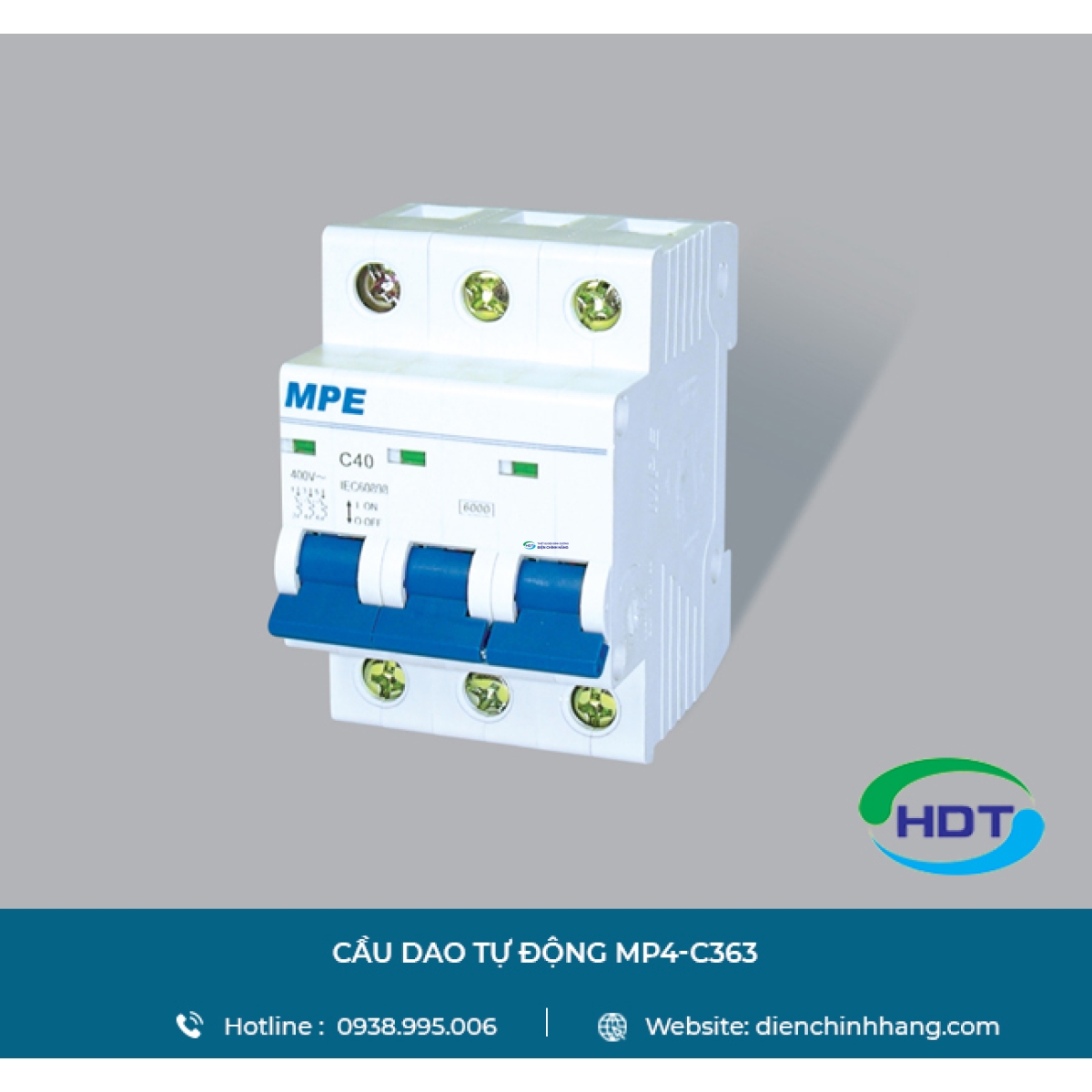 CẦU DAO TỰ ĐỘNG MPE MP6-C363