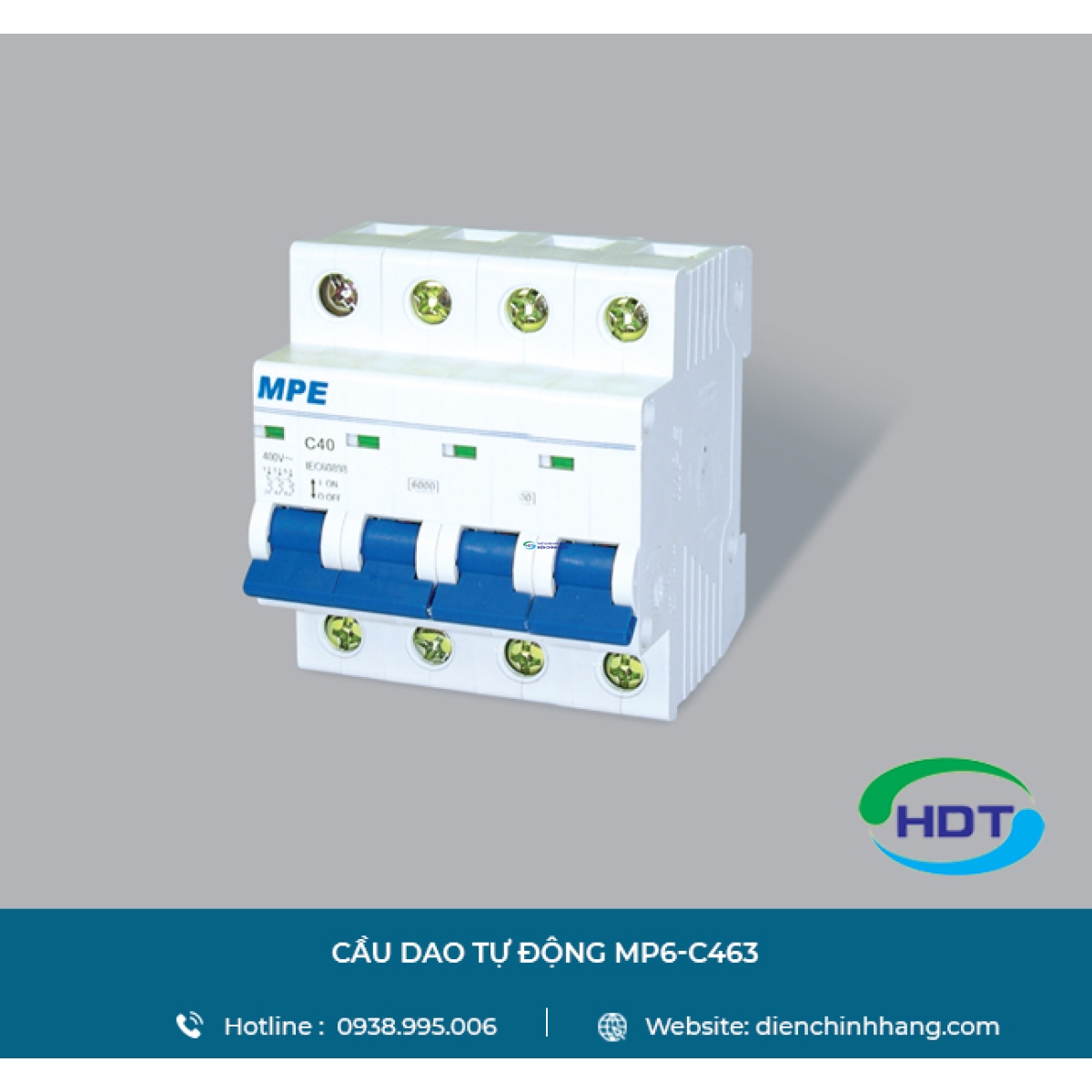 CẦU DAO TỰ ĐỘNG MPE MP6-C463