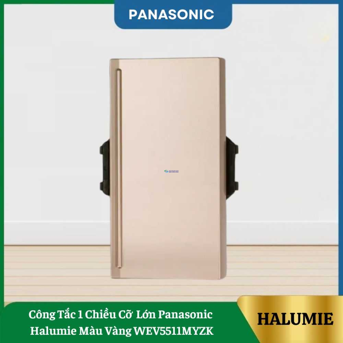 Công Tắc 1 Chiều Cỡ Lớn Panasonic Halumie Màu Vàng WEV5511MYZK
