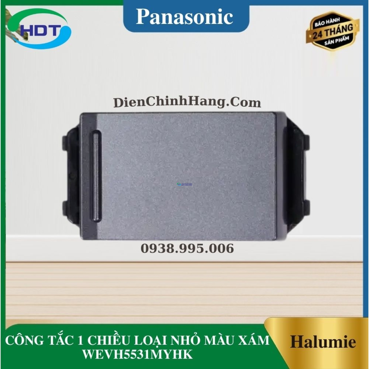 CÔNG TẮC 1 CHIỀU LOẠI NHỎ MÀU XÁM WEVH5531MYHK