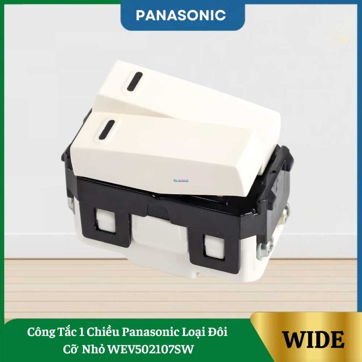 Công Tắc 1 Chiều Panasonic Loại Đôi Cỡ Nhỏ WEV502107SW