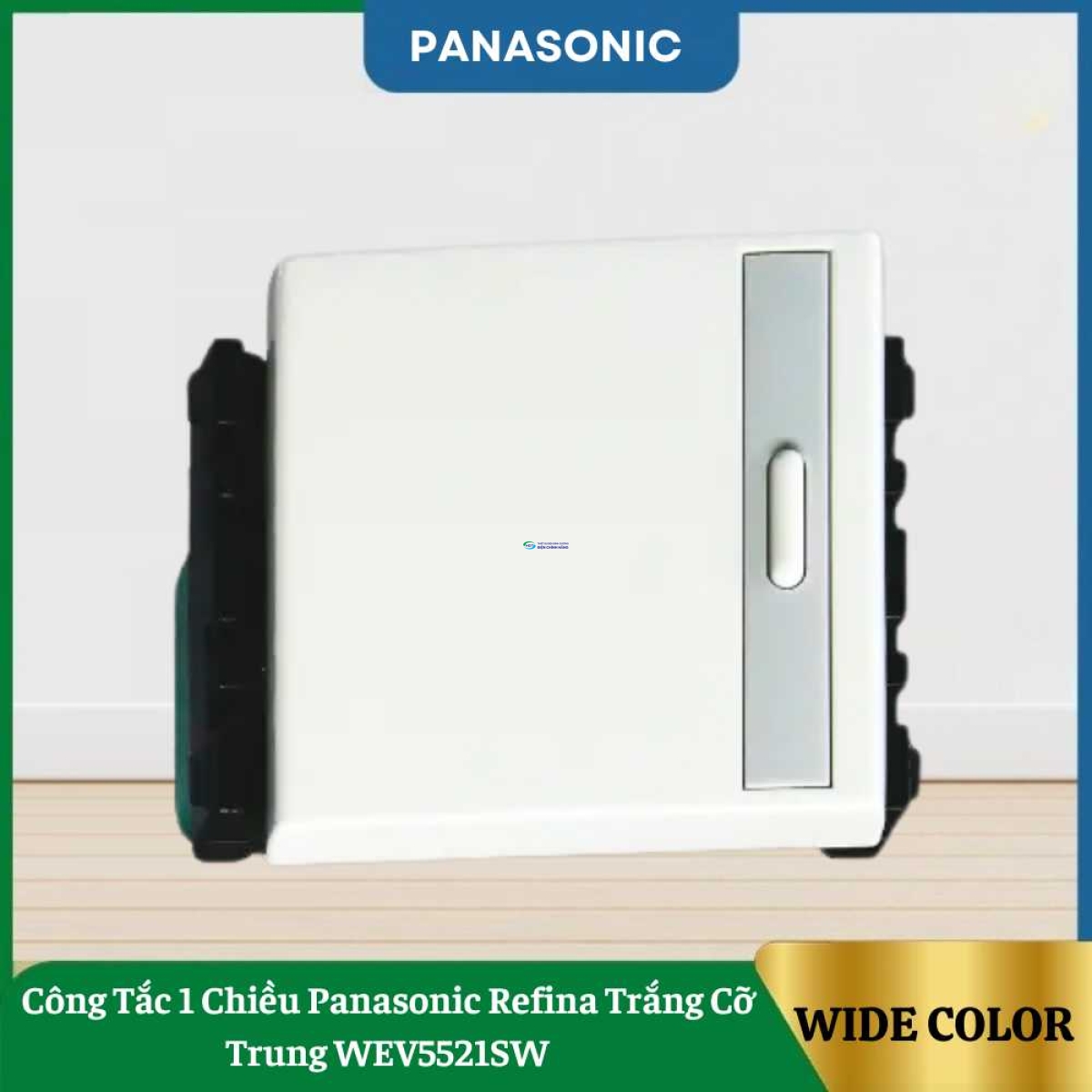 Công Tắc 1 Chiều Panasonic Refina Trắng Cỡ Trung WEV5521SW