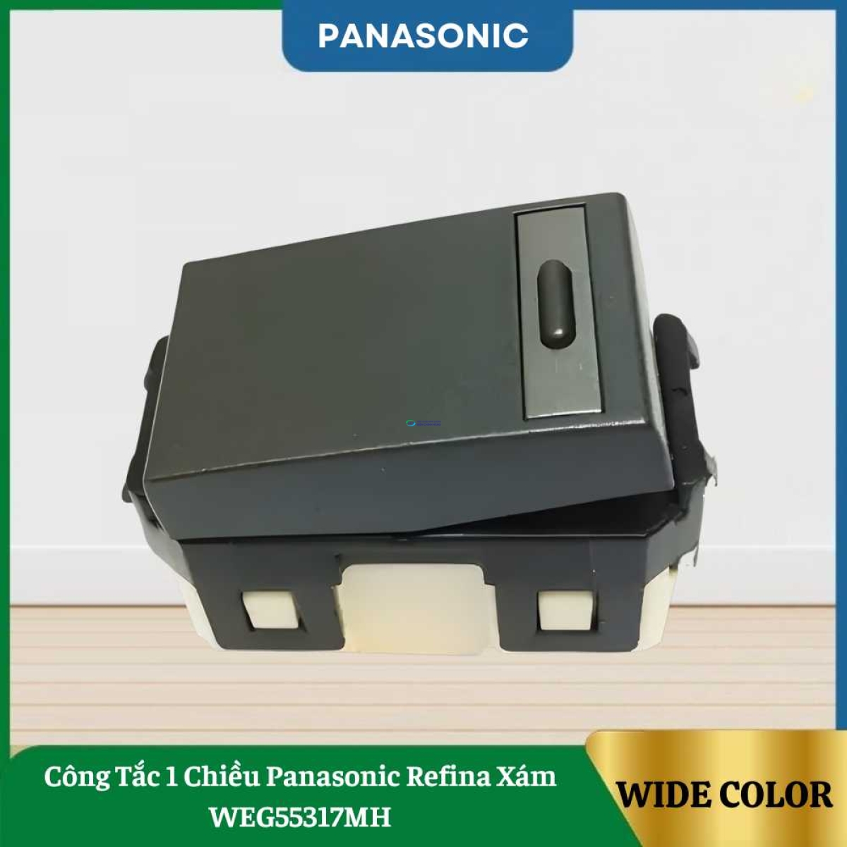 Công Tắc 1 Chiều Panasonic Refina Xám WEG55317MH