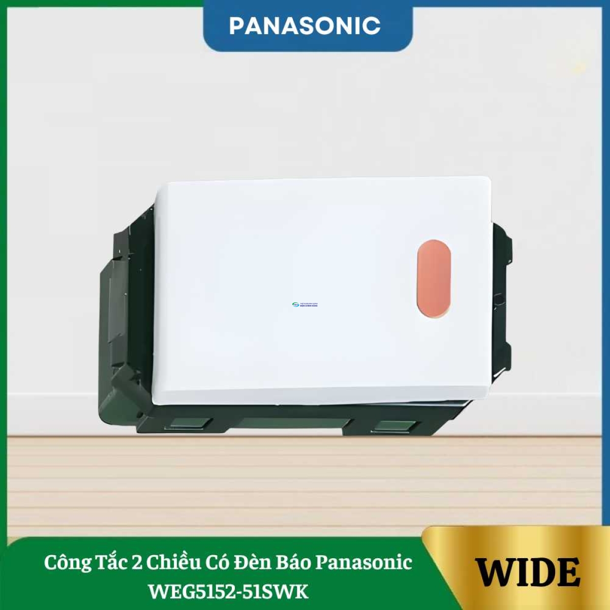 Công Tắc 2 Chiều Có Đèn Báo Panasonic WEG5152-51SWK