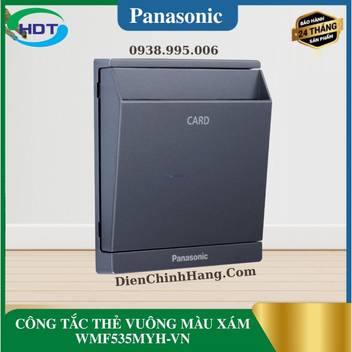 CÔNG TẮC THẺ VUÔNG MÀU XÁM WMF535MYH-VN