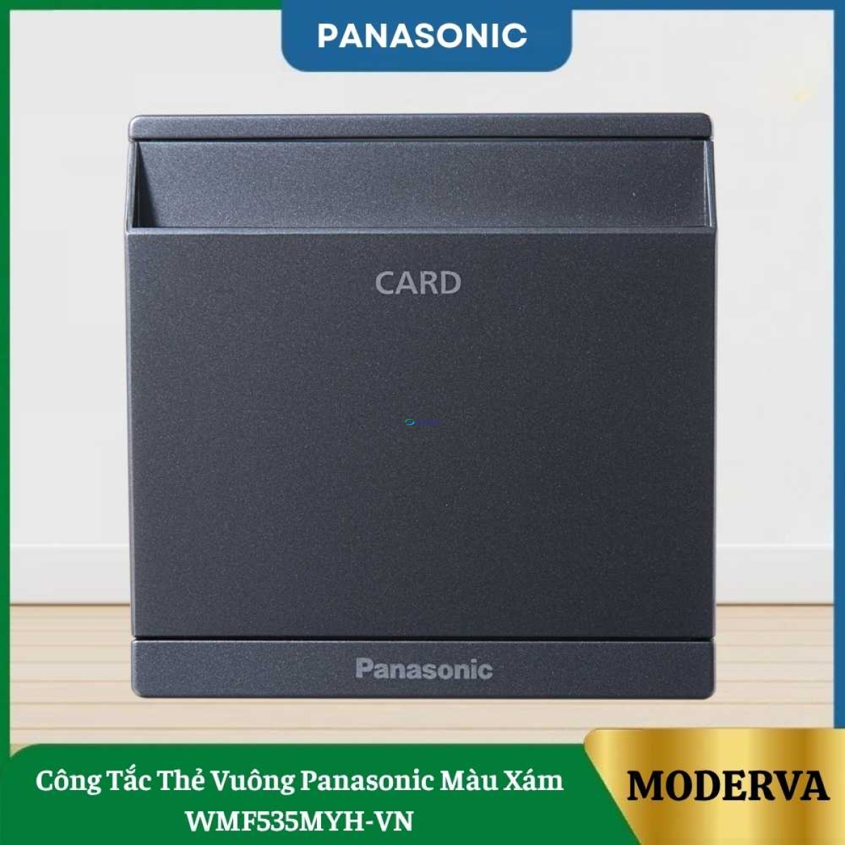 Công Tắc Thẻ Vuông Panasonic Màu Xám WMF535MYH-VN