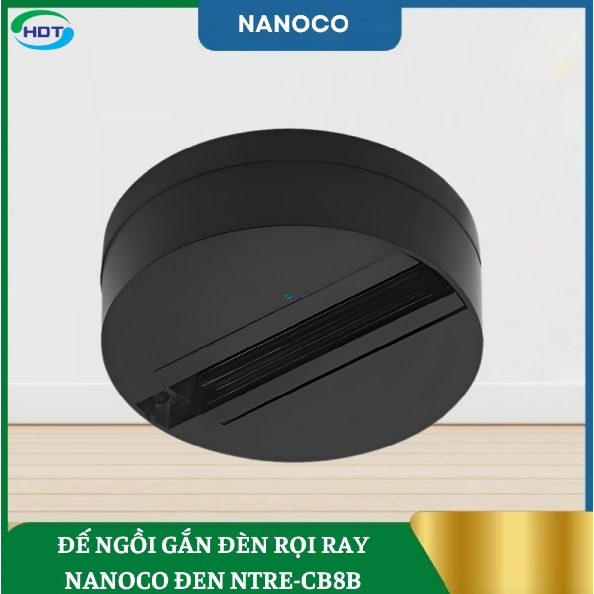 Đế Ngồi Gắn Đèn Rọi Ray Đen NTRE-CB8B