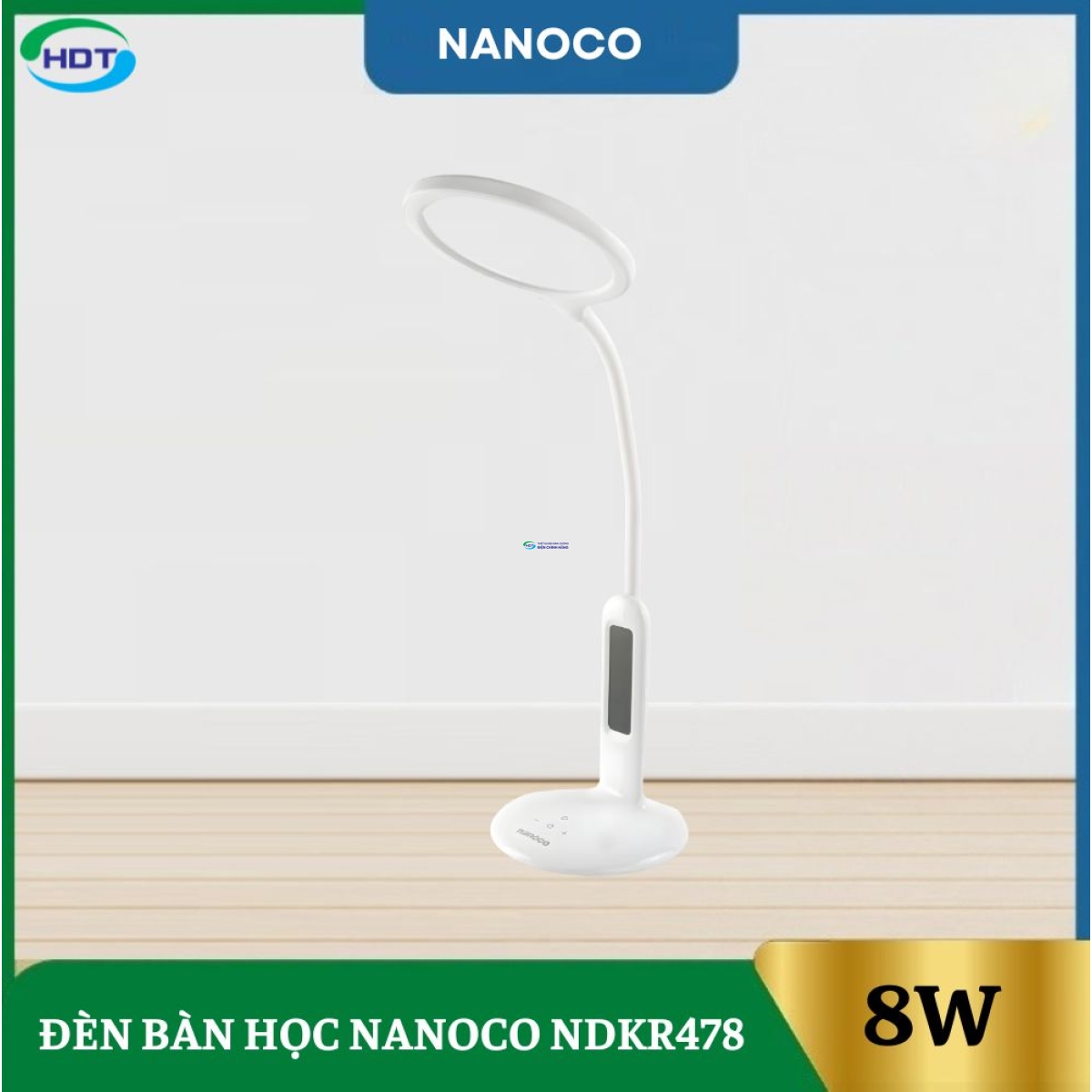 Đèn Bàn Học 8W Nanoco NDKR478