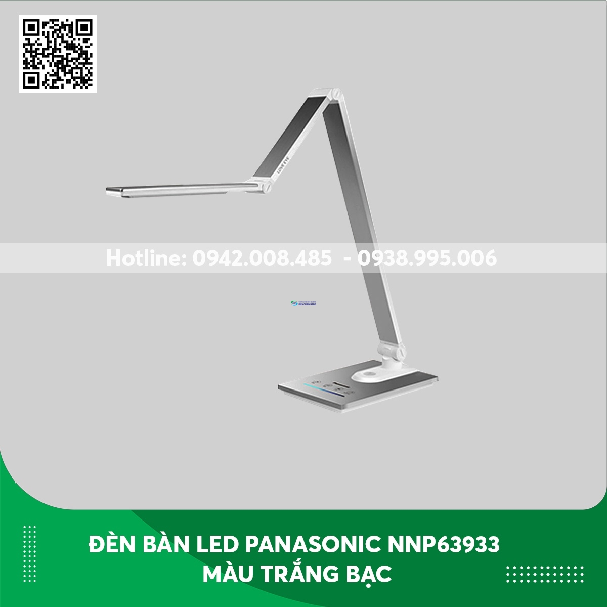 Đèn bàn LED Panasonic NNP63933 màu trắng bạc