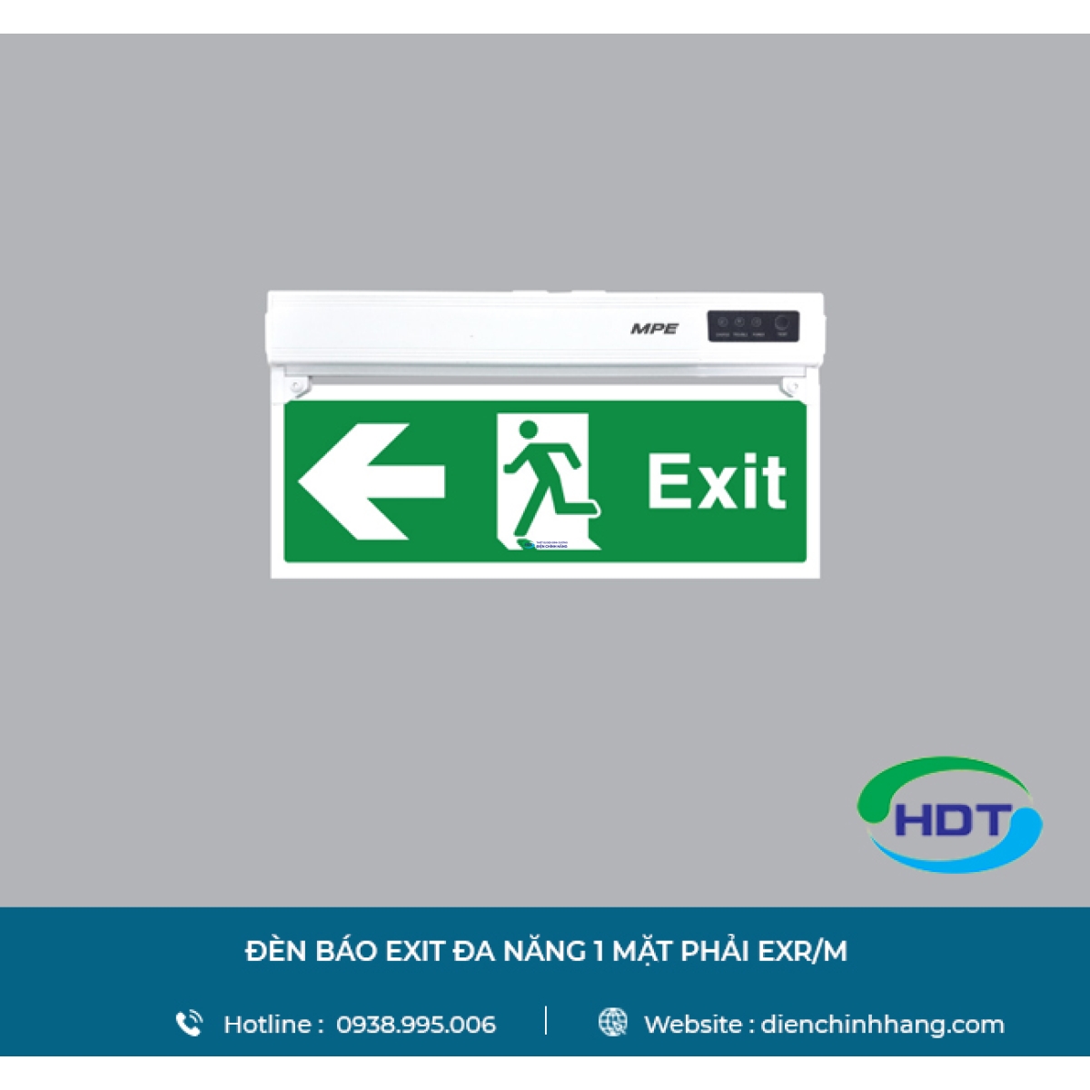 ĐÈN BÁO EXIT MPE ĐA NĂNG 1 MẶT PHẢI EXR/M