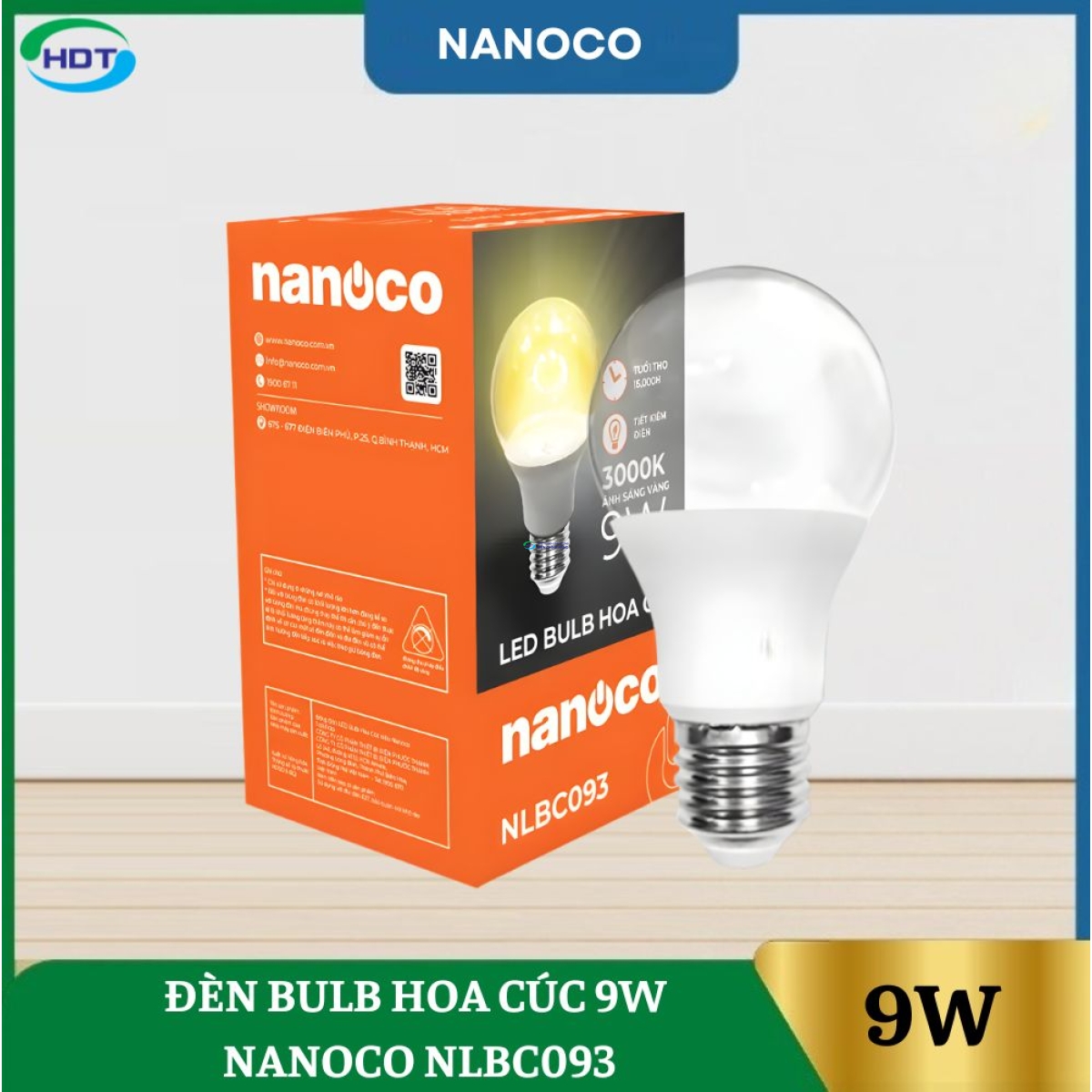 Đèn Bulb Nông Nghiệp Hoa Cúc Nanoco 9W NLBC093
