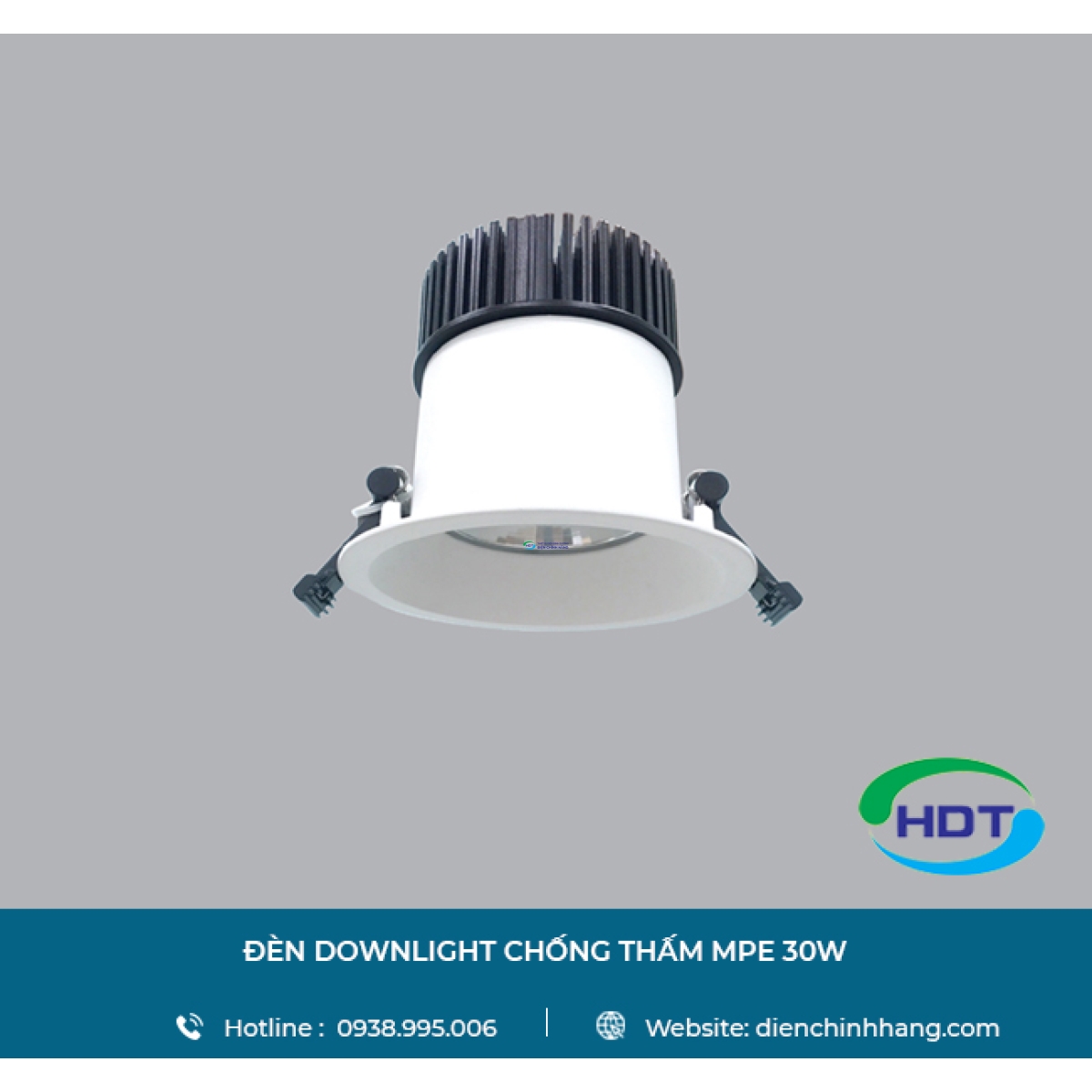 ĐÈN LED ÂM TRẦN MPE CHỐNG THẤM MPE 30W