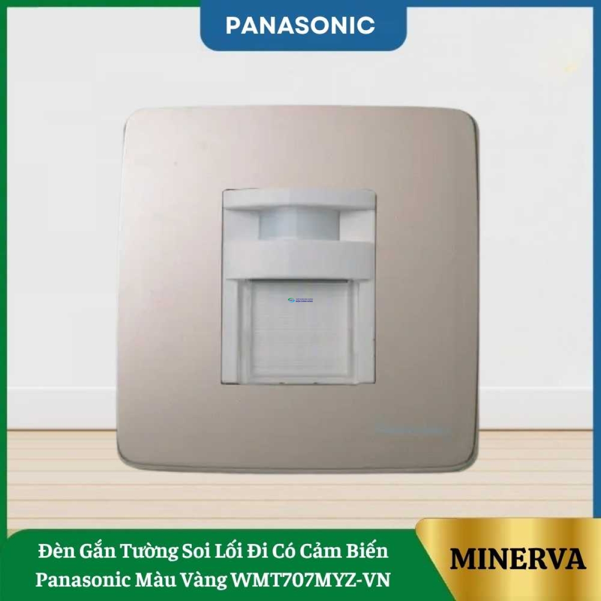 Đèn Gắn Tường Soi Lối Đi Có Cảm Biến Panasonic Màu Vàng WMT707MYZ-VN