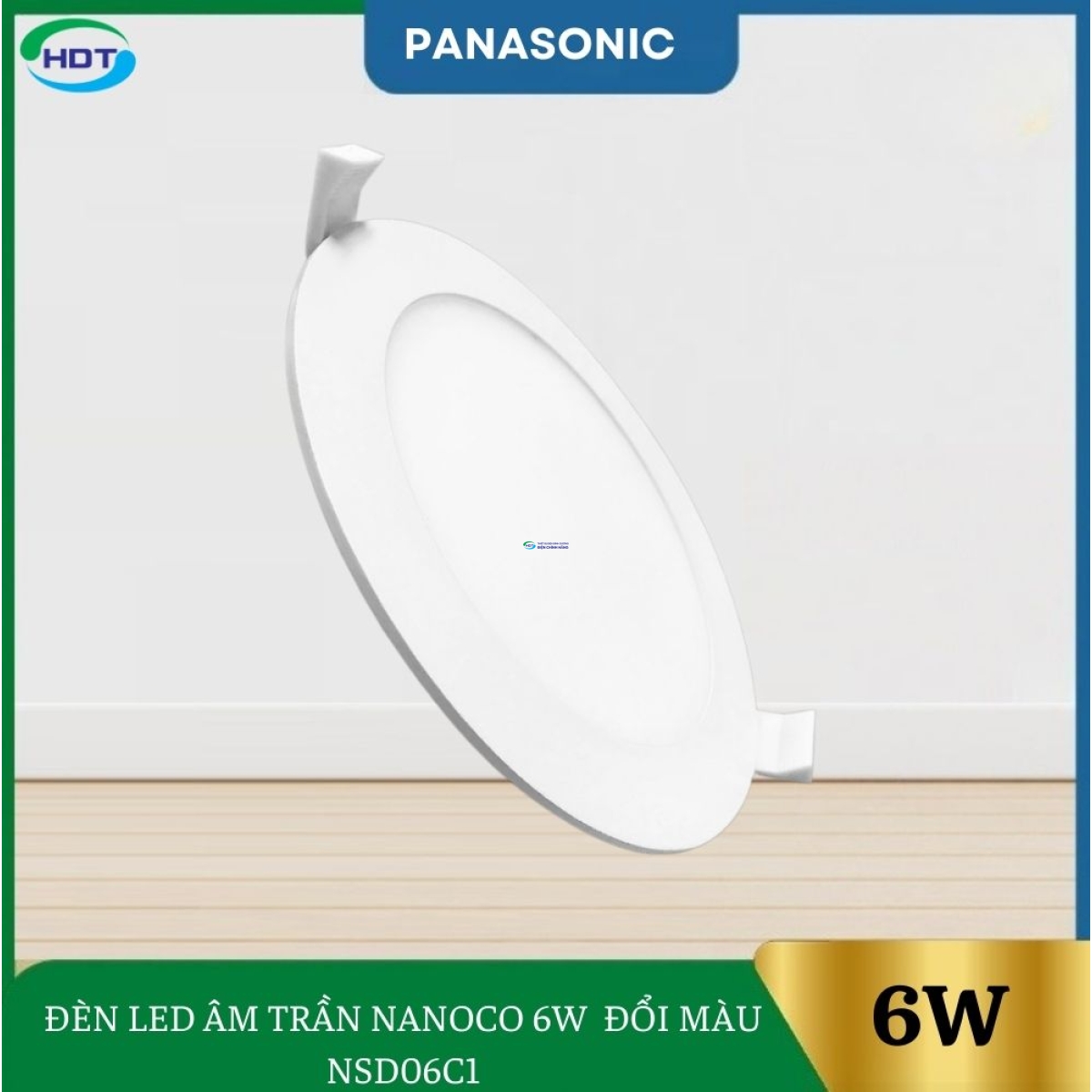 Đèn Led Âm Trần Nanoco 6W Đổi Màu NSD06C1