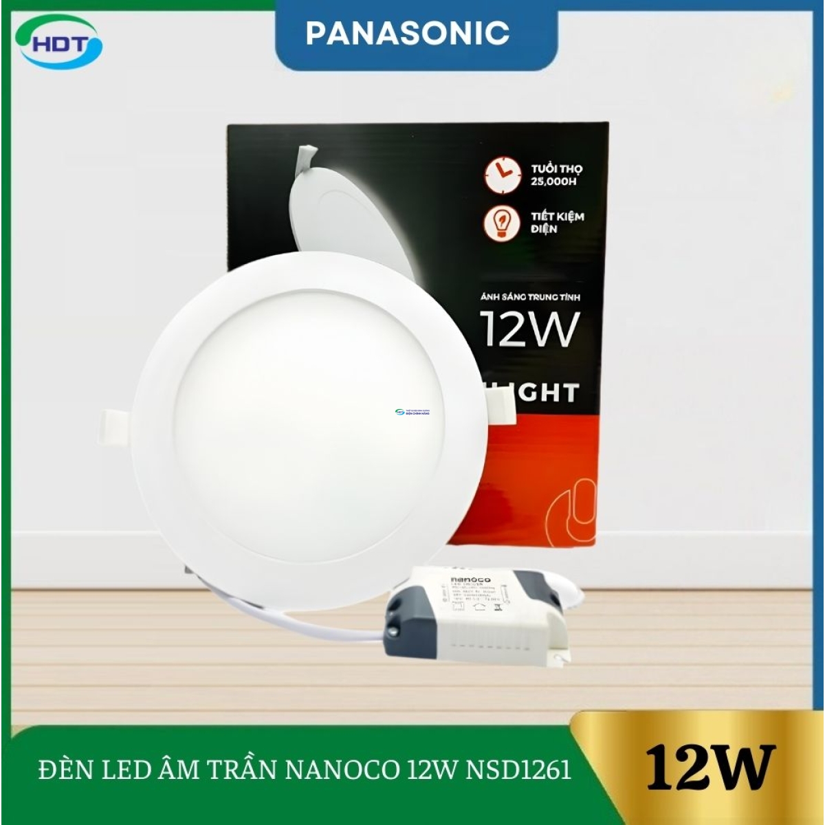 Đèn Led Âm Trần Nanoco 12W NSD1261