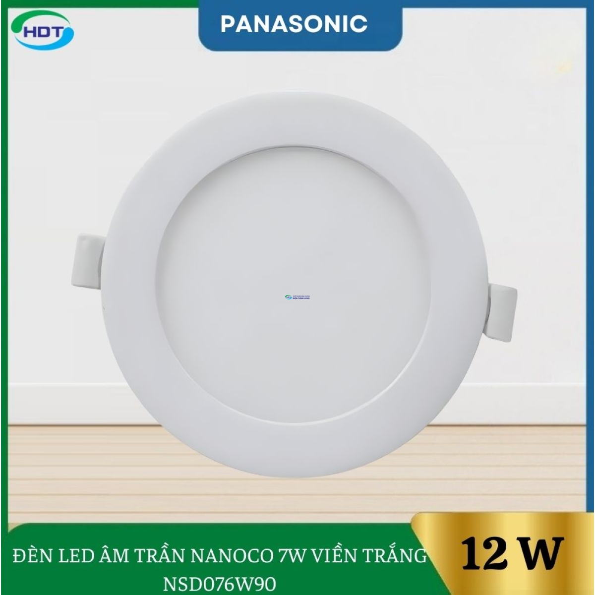 ĐÈN LED ÂM TRẦN NANOCO 7W VIỀN TRẮNG NSD076W90
