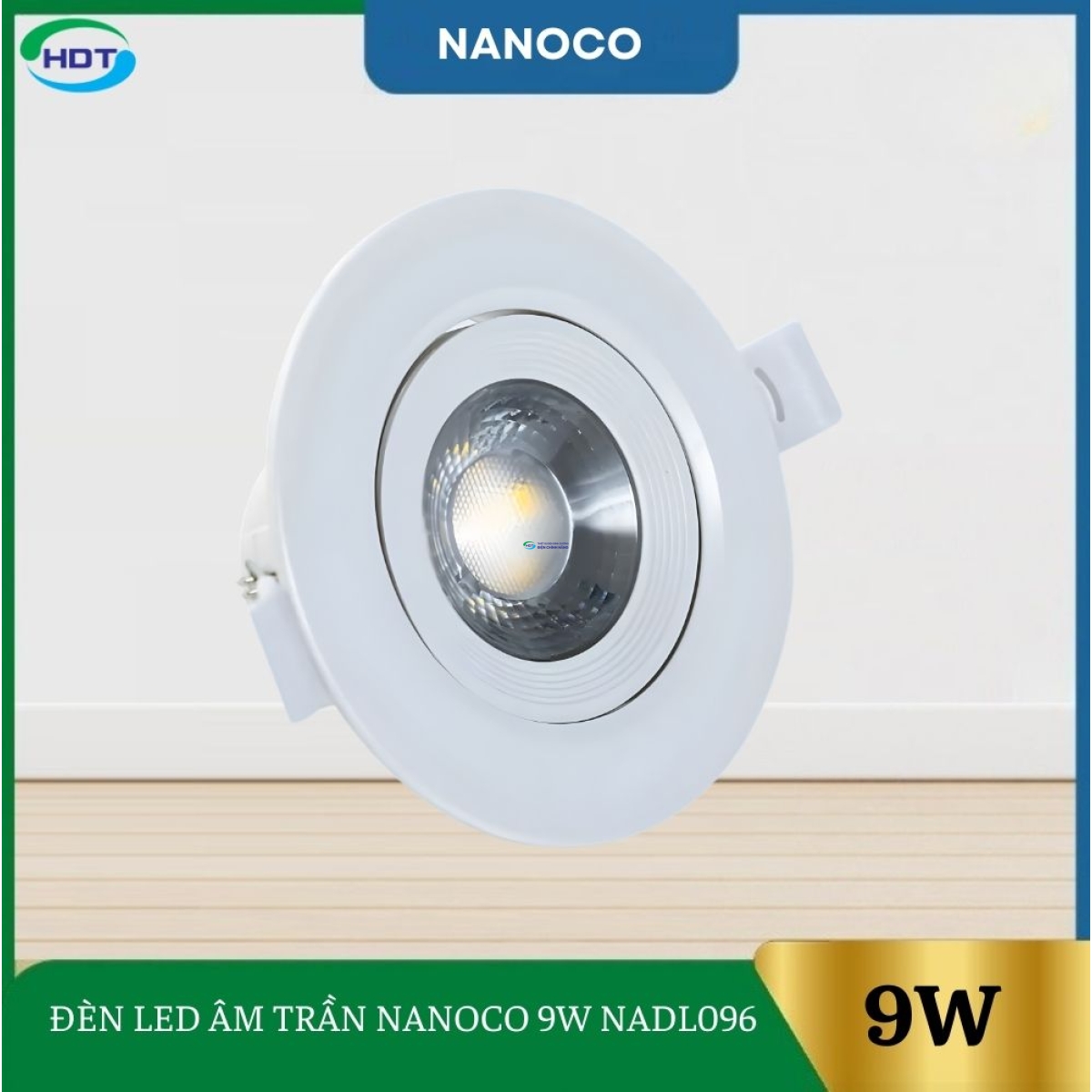 Đèn Led Âm Trần Nanoco 9W NADL096