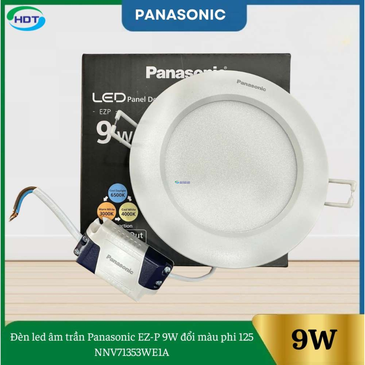Đèn Led Âm Trần Panasonic EZ-P 9W Đổi Màu Phi 125 NNV71353WE1A