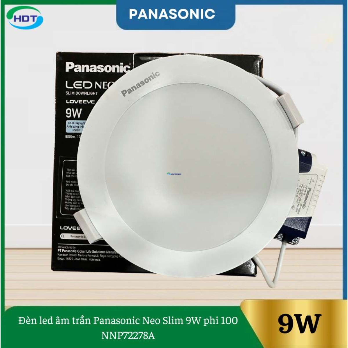 Đèn Led Âm Trần Panasonic Neo Slim 9W Phi 100 NNP72278A