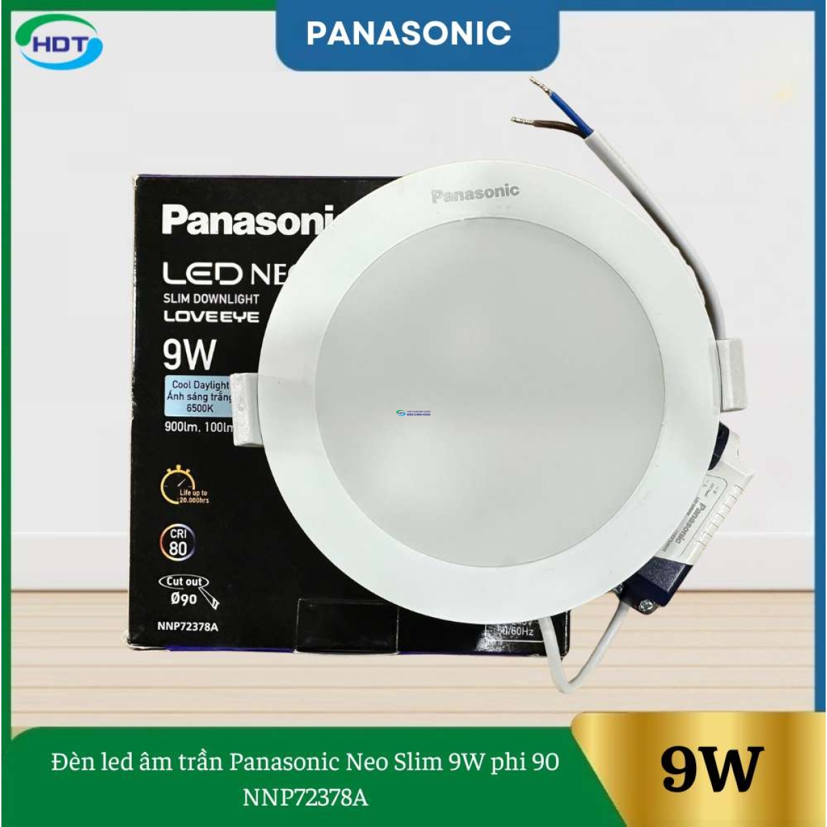 Đèn Led Âm Trần Panasonic Neo Slim 9W Phi 90 NNP72378A