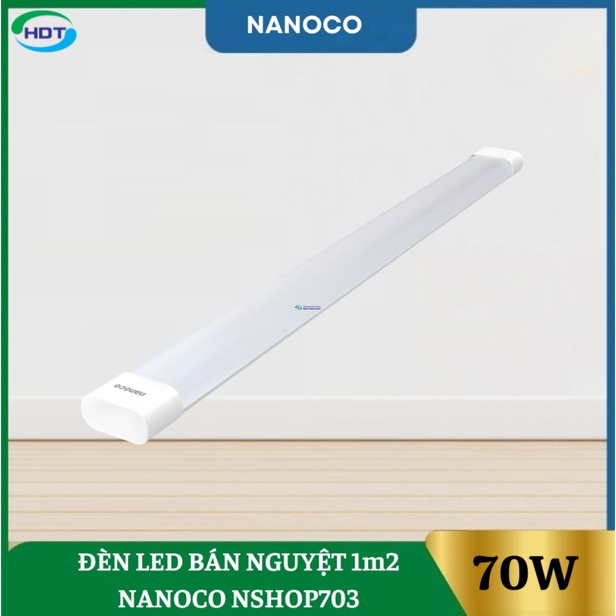 Đèn Led Bán Nguyệt 1m2 70W Nanoco NSHOP703